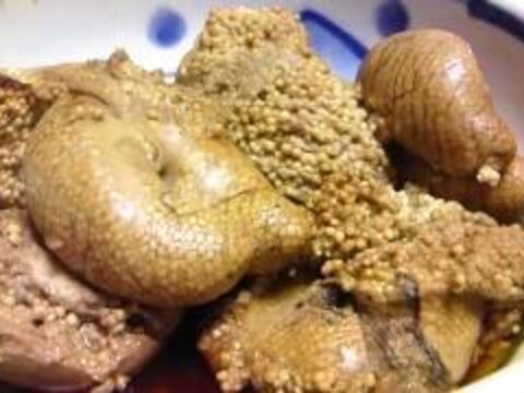 見た目は悪いが味は良！珍味！ほっけ卵煮付